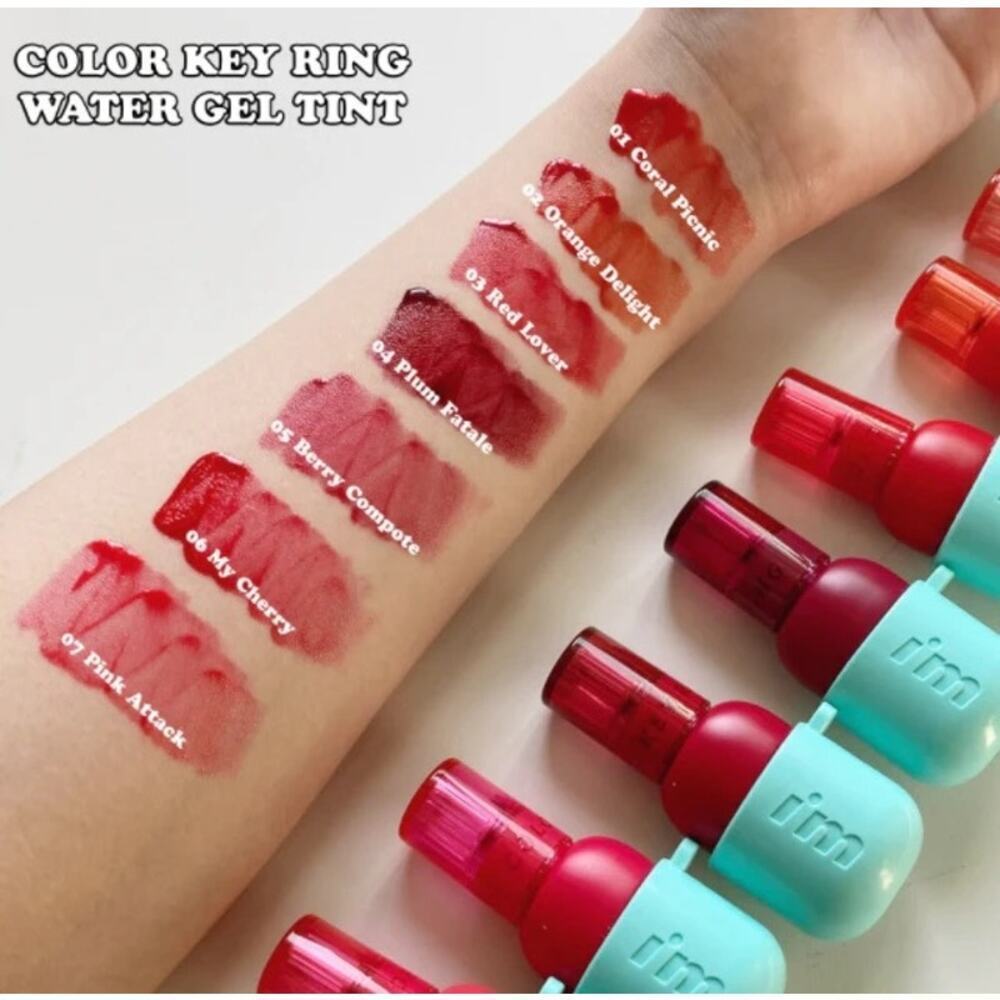 I'm Meme Color Key Ring Water Gel Lip Tint - Red Lover - Picture 4 of 5
